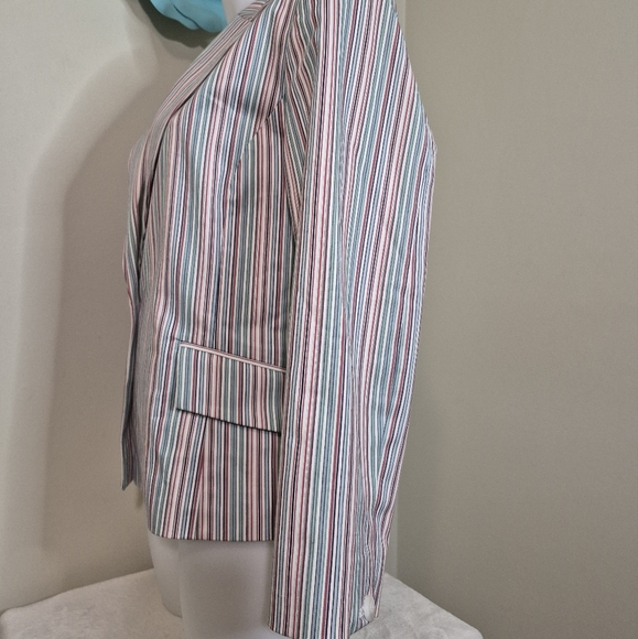 Cute Striped Blazer by FDJ Multi Color - Picture 7 of 11